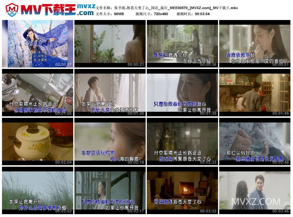 张书瑶-怨苍天变了心_国语_流行_MEE00570